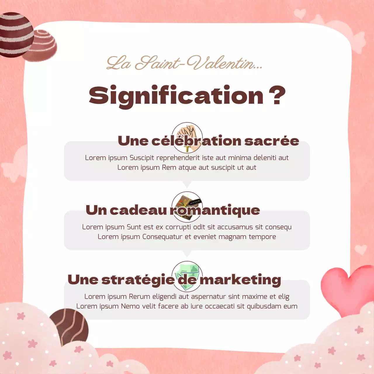 Thème de la Saint-Valentin avec tonalité rose, concept de dessin à la main mignon et chaleureux