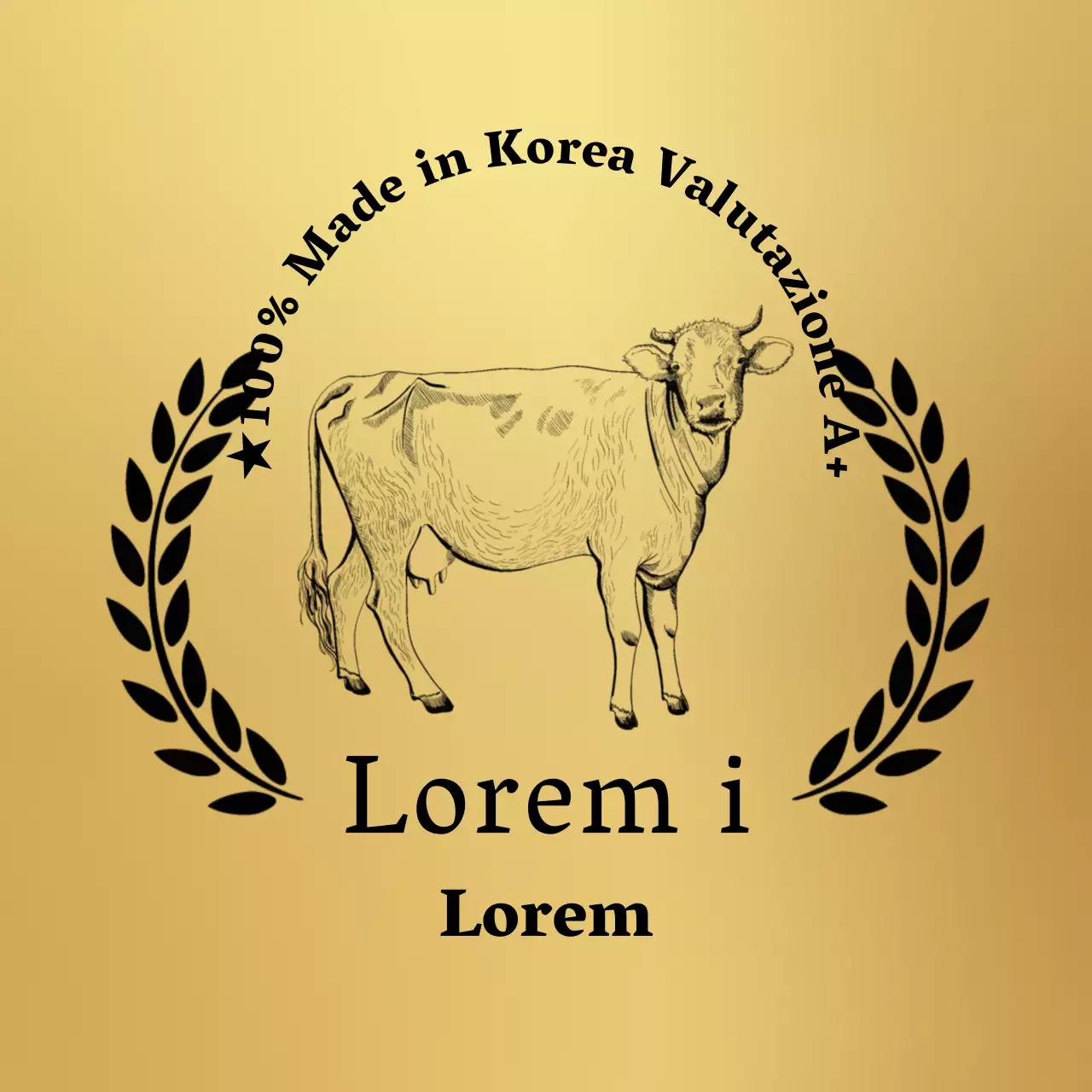 Icona d'oro Semplice Lusso Hanwoo