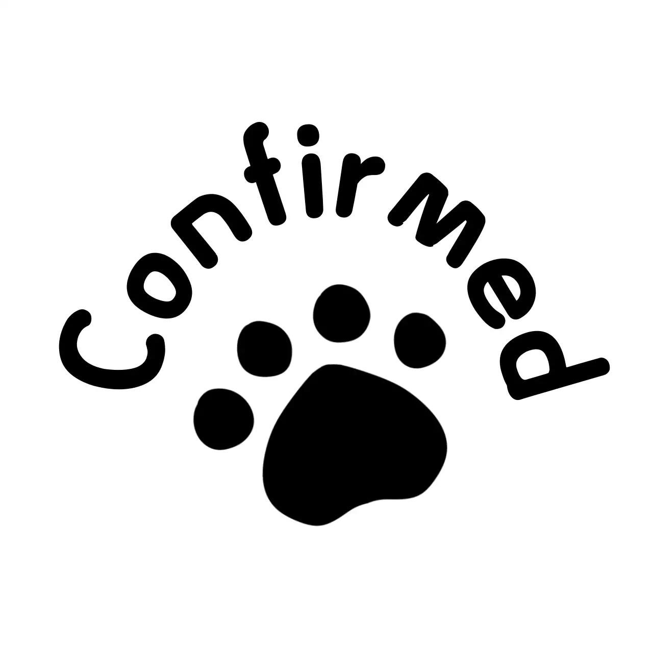 Homework check with black animal paw illustrations