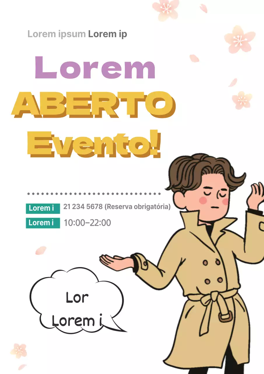 Promover um evento que anuncia a abertura de uma loja de cartas de tarot especializada em cartas de tarot com personagens florais