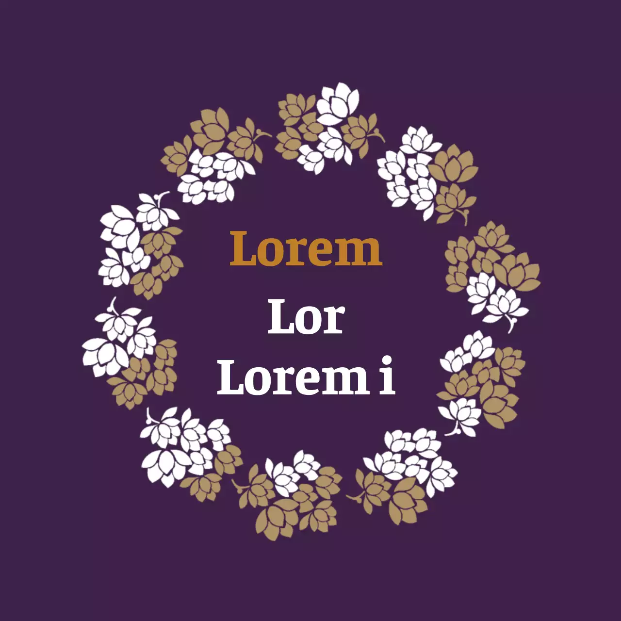 Etiqueta vintage de Año Nuevo con ilustración morada