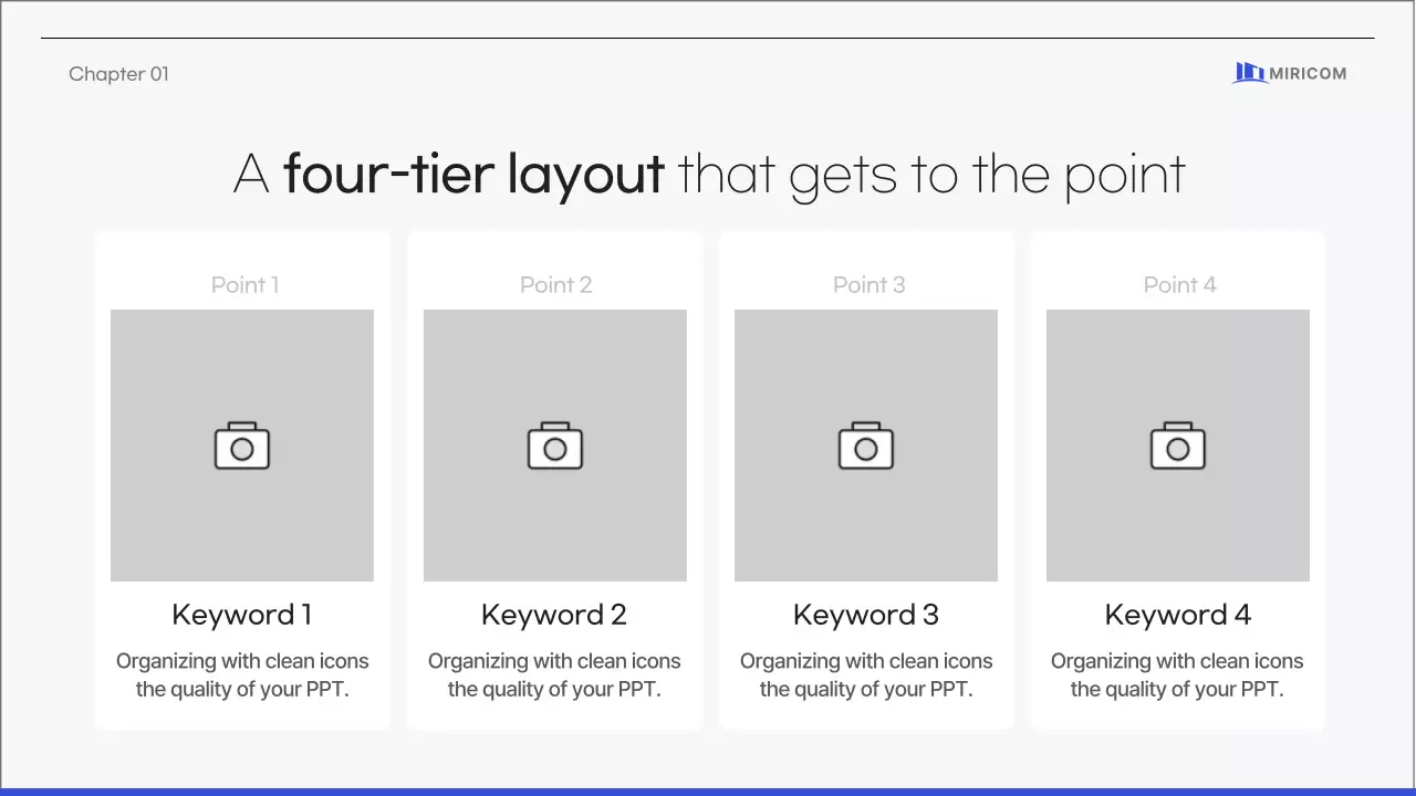 Simple, clean corporate proposal in blue gray