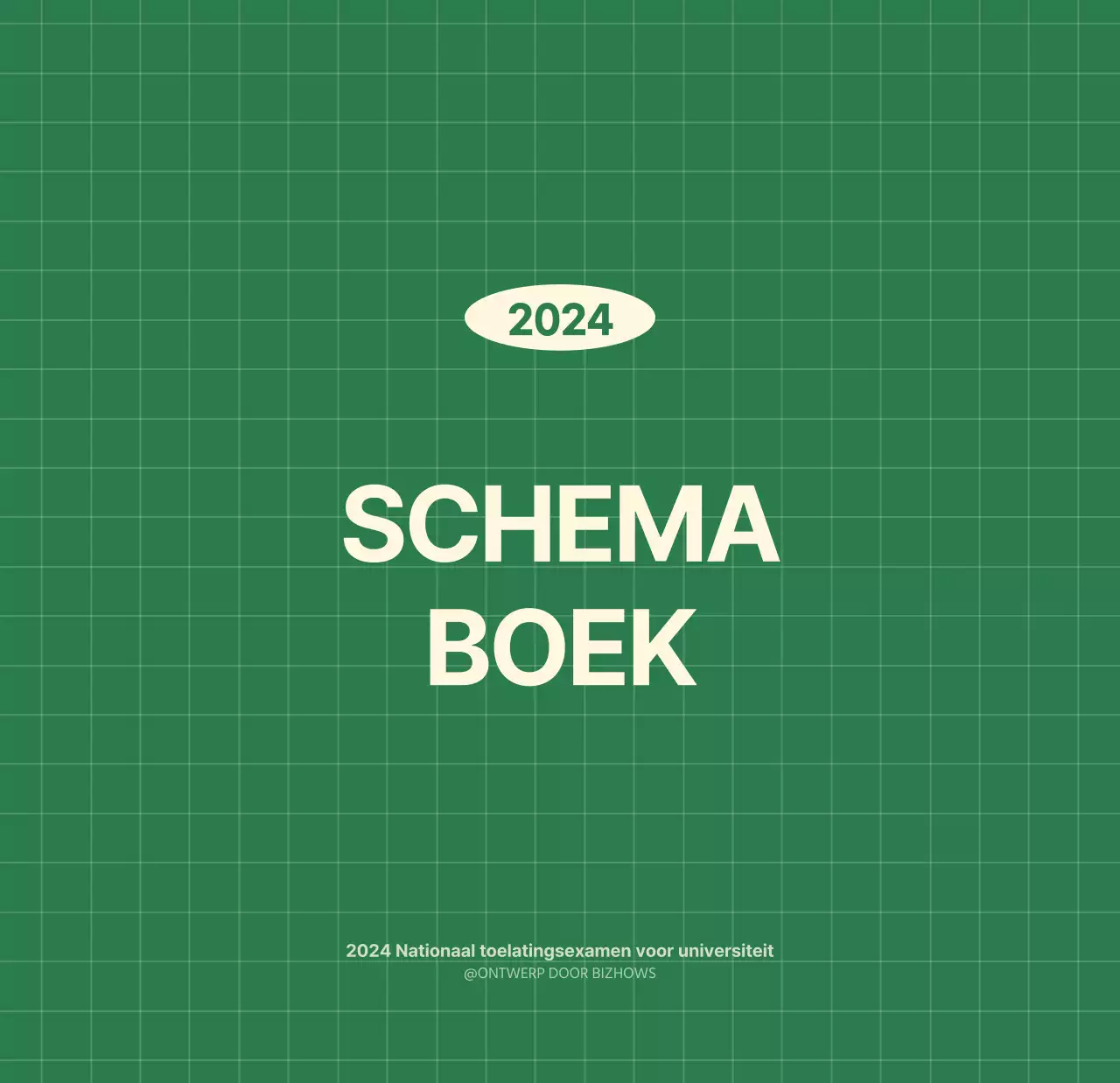 SAT D-day notitieblok concept wandkalender in groen en lichtgeel