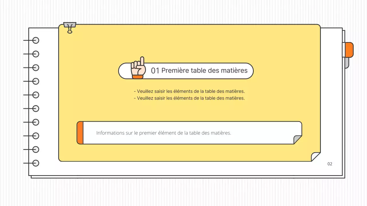 Kit de présentation pédagogique conceptuel et épuré, en blanc et en couleurs accentuées