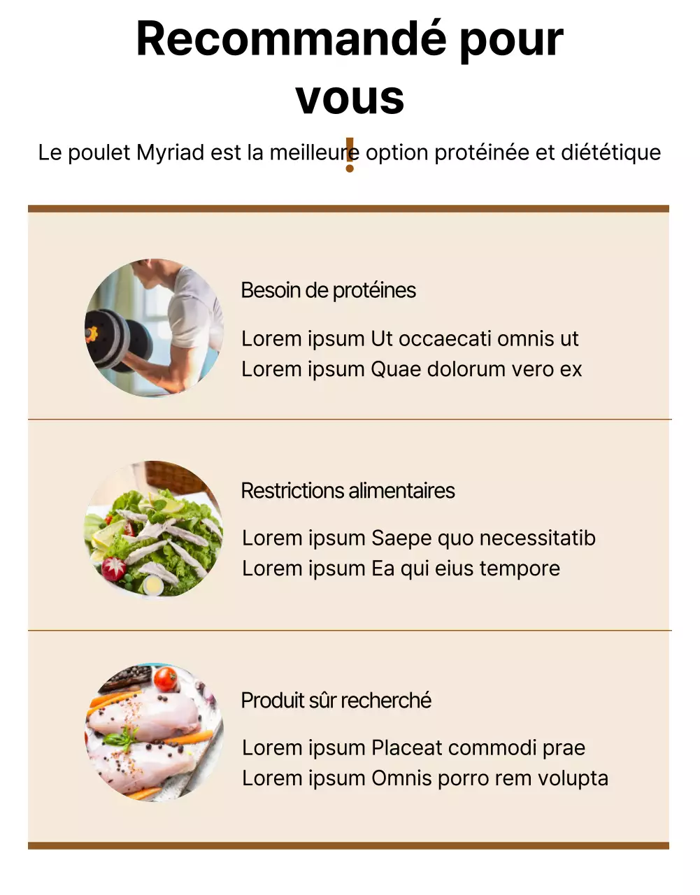 Page de détail de Brown's Diet Chicken Breasts