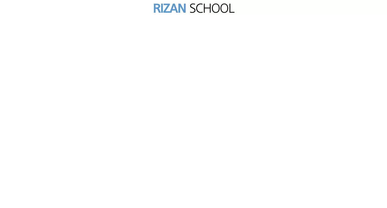 Light blue and simple for promoting Lizian School academy