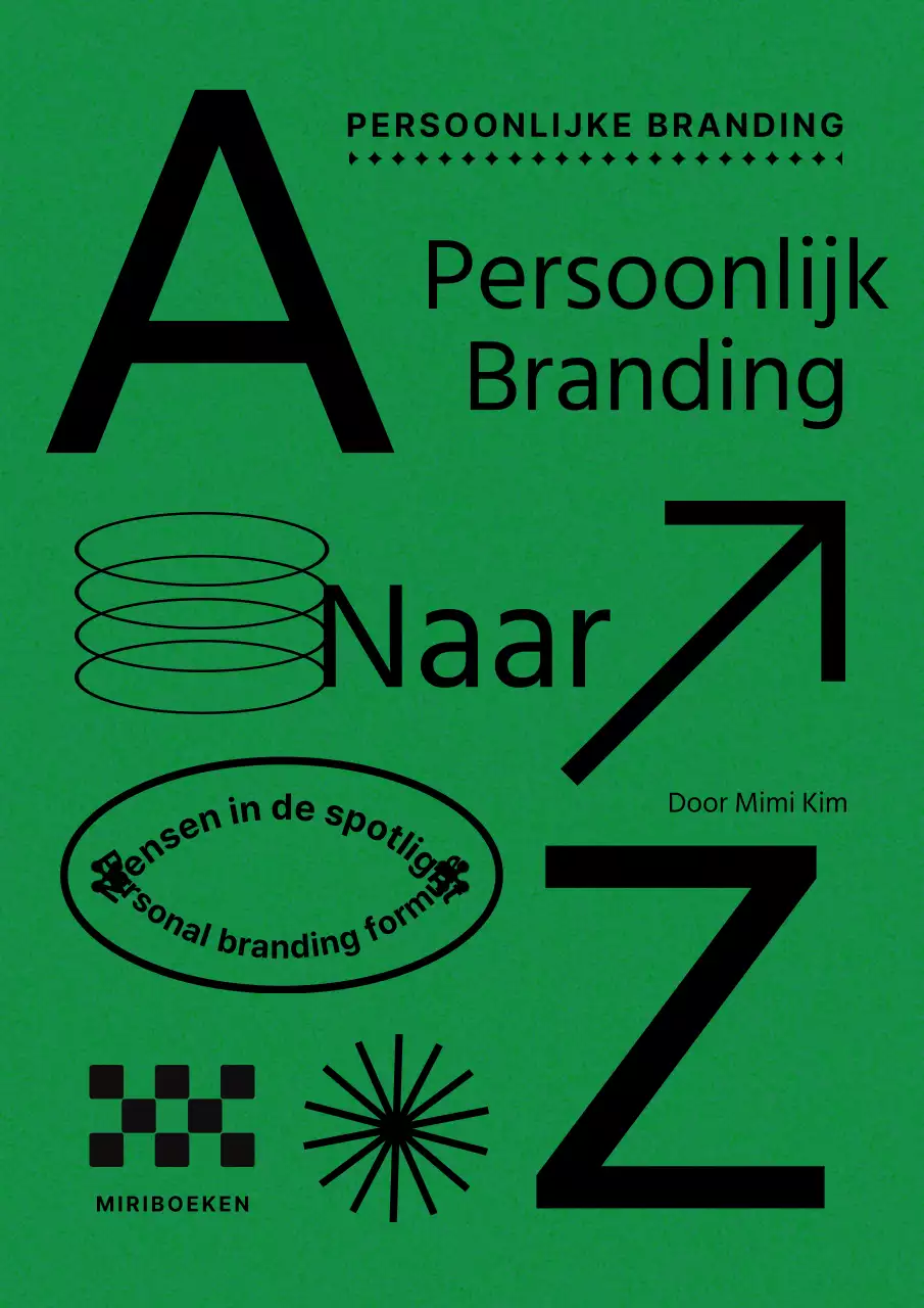 Groen, geometrisch grafisch merk