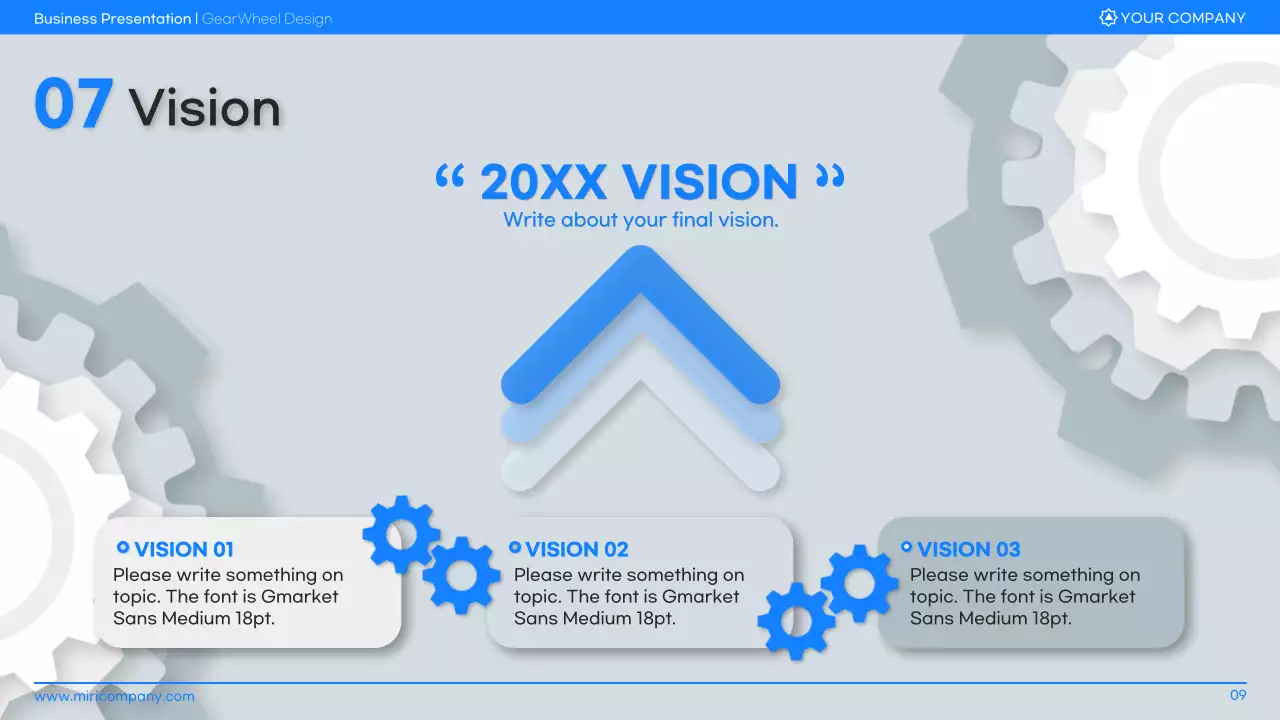 블루 모던 비즈니스 플랜 프레젠테이션