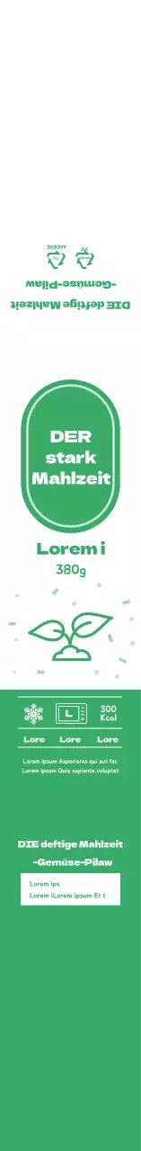 Green Simple Icon Pilaf Lunch Box