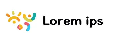 Art school logo with colorful shapes