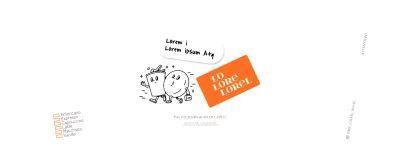 Faites la promotion de votre café de caractère avec des autocollants soignés en orange, noir et blanc.