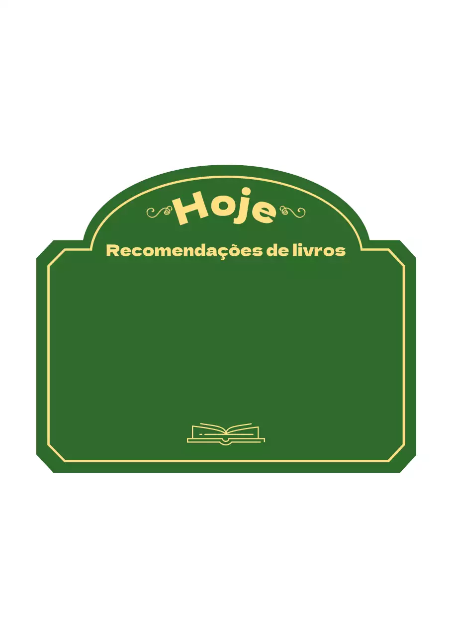 Uma lista de livros recomendados a verde e amarelo