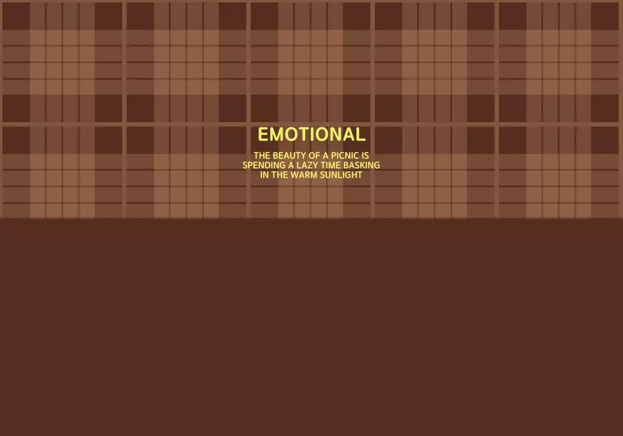 Gaya pola kotak-kotak yang lucu dan sederhana dengan warna cokelat hangat untuk barang-barang pribadi