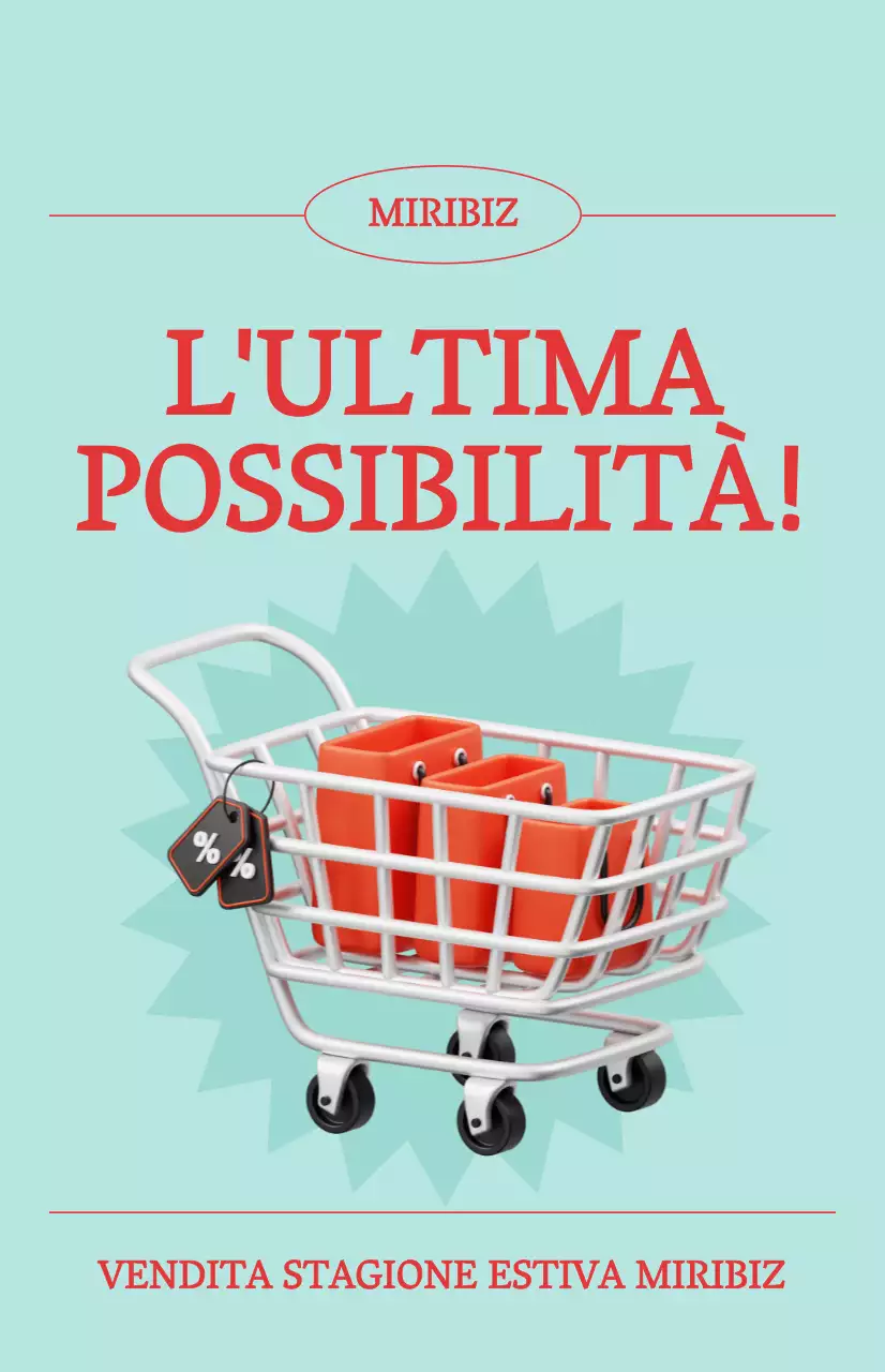 Promozione di saldi estivi con sfondo blu