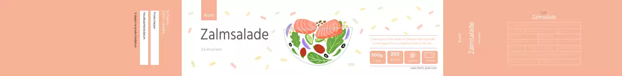 Pastelachtige zalmsalade