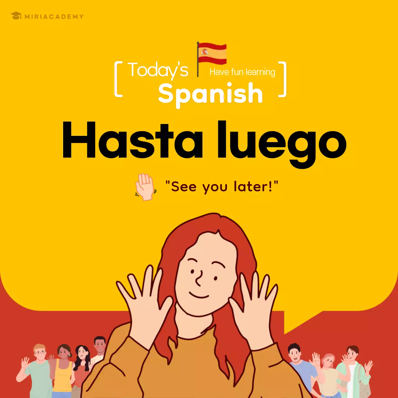 Yellow Simple Language Guide 소셜 미디어 게시물