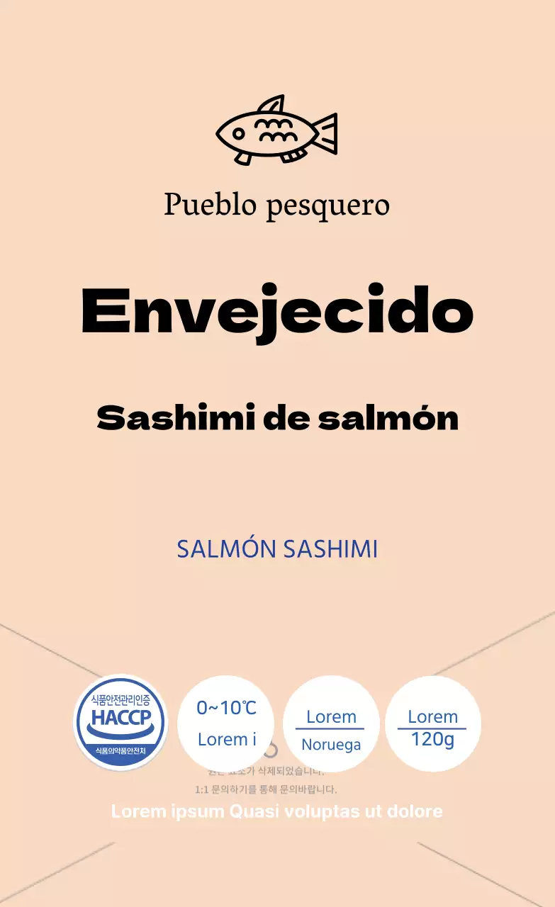 Sashimi de salmón añejo