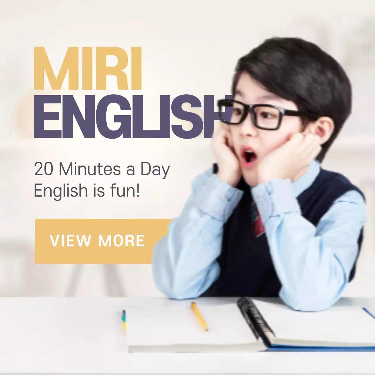 Blue Simple English Guide Instagram Post