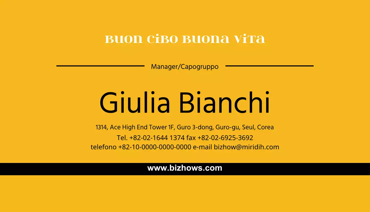 Buon cibo buona vita