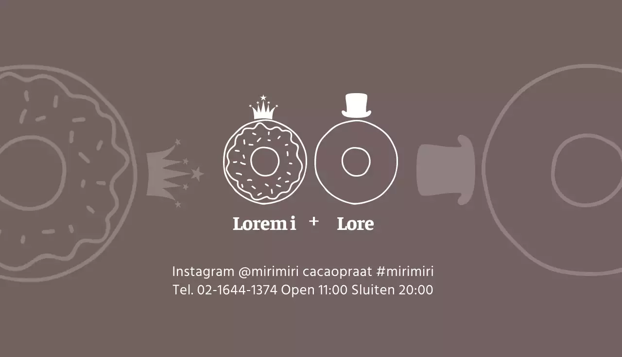 Bruin Wit Geïllustreerd Bakkerij Coupon