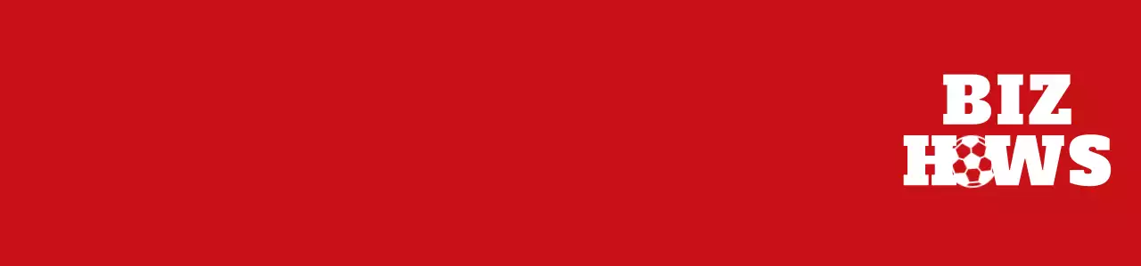 Comico rosso e bianco testo e icona combinazione stile calcio club sportivo