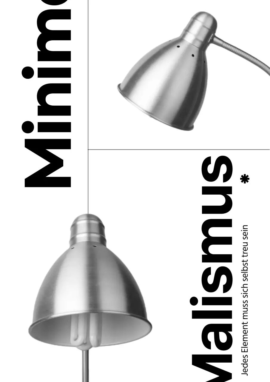 Beleuchtetes Innenplakat in Schwarz und Weiß