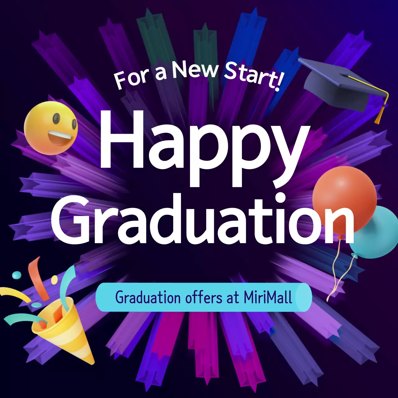 A colorful event in purple