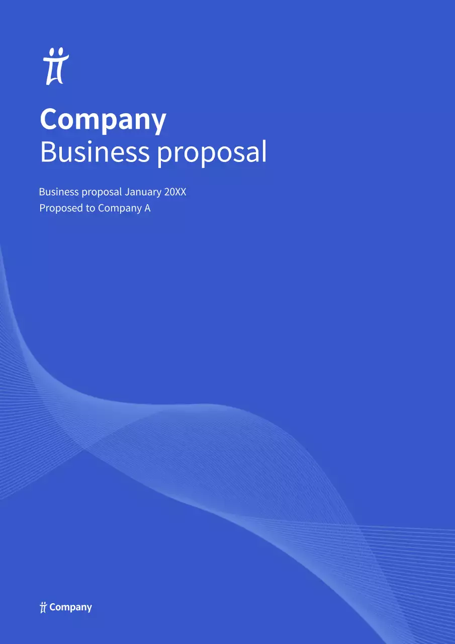 Blue Modern Business Proposal Document