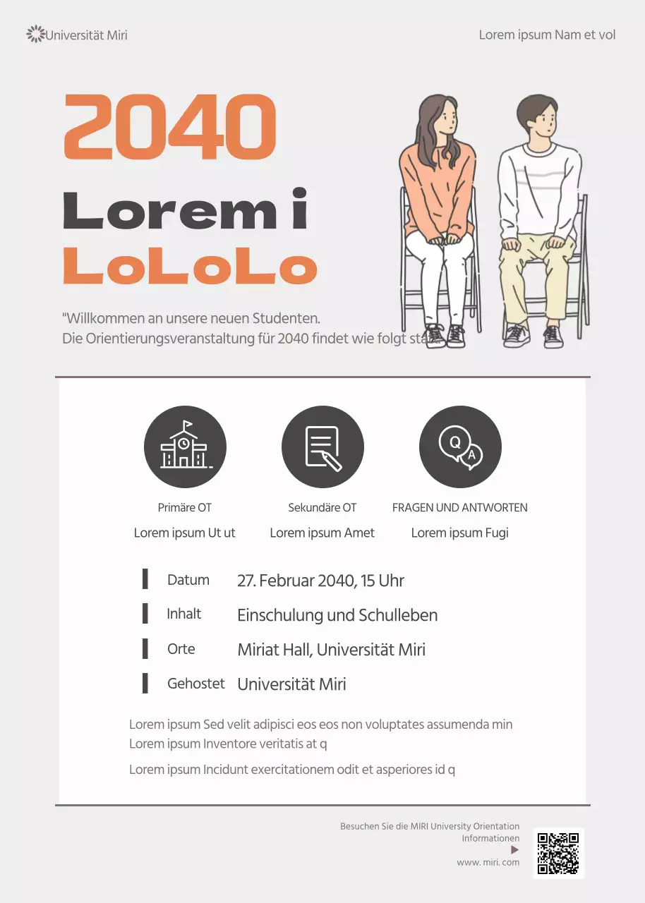 Ein einfaches, grau getöntes Orientierungsschild der Universität