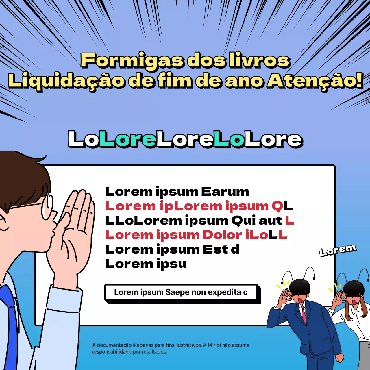 Dicas e truques fiscais para o fim do ano num conceito divertido de banda desenhada