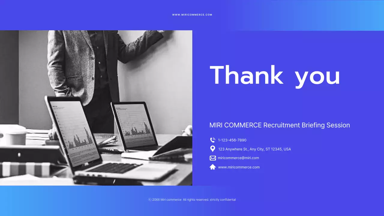 파랑과 흰색의 심플한 온라인 채용 설명회 발표자료