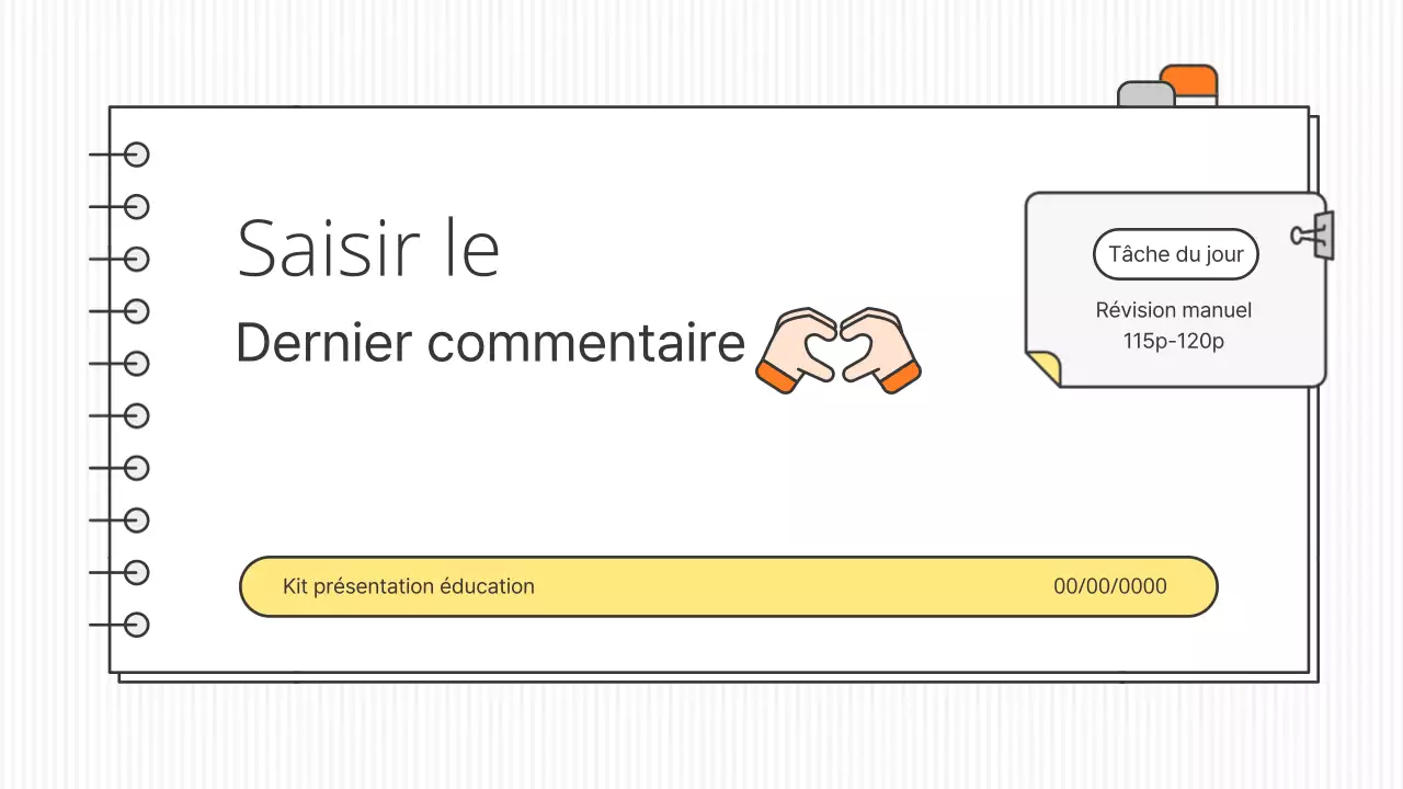 Kit de présentation pédagogique conceptuel et épuré, en blanc et en couleurs accentuées