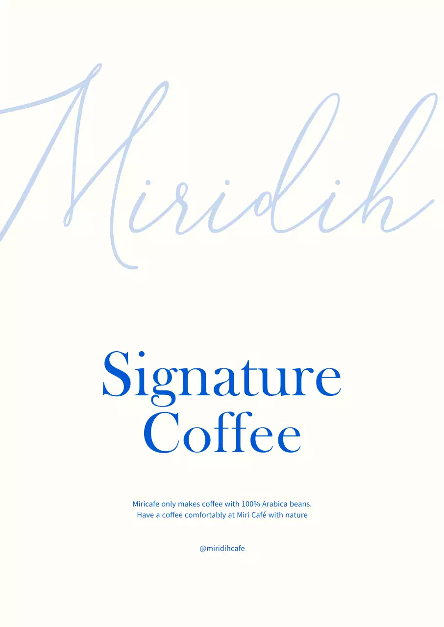 Ý tưởng thiết kế kiểu chữ chữ thảo quán cà phê màu trắng