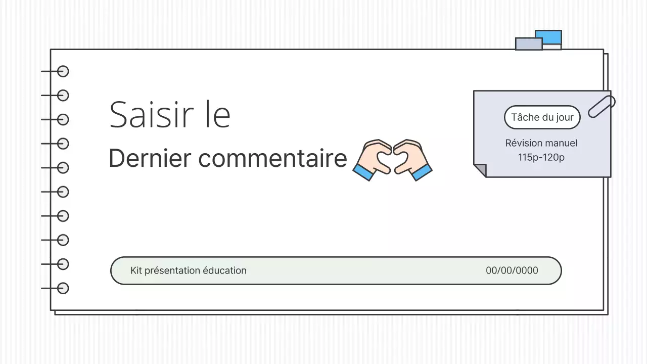 Kit de présentation pédagogique conceptuel et épuré, en blanc et en couleurs accentuées