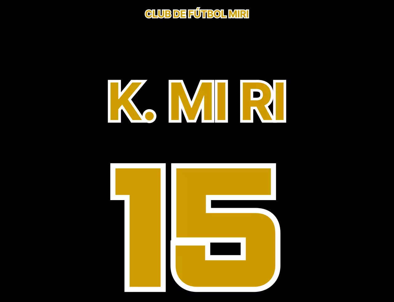 Chaleco de fútbol para socios con el logotipo del club de fútbol ilustrado con un oso negro y dorado