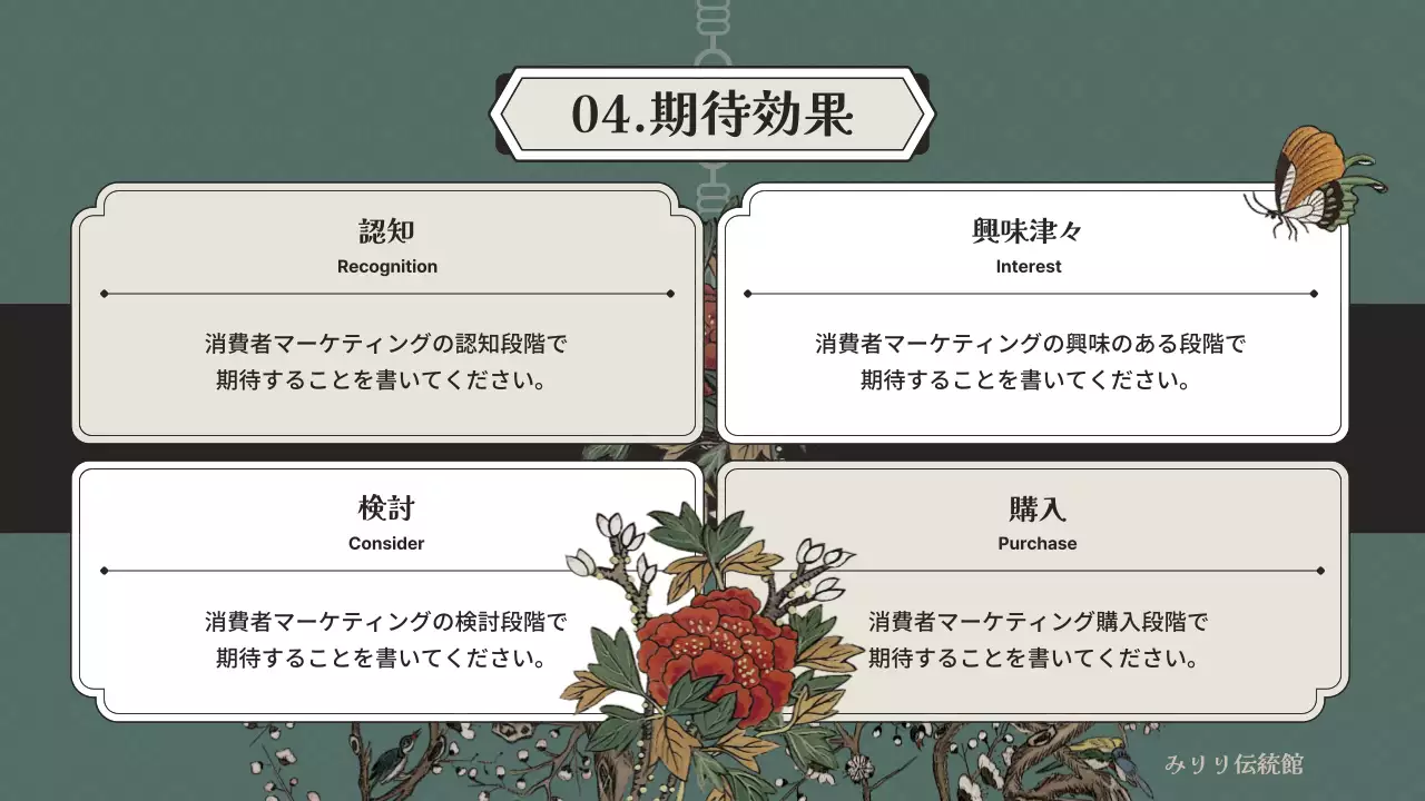 緑 上品 提案書 企画書 プレゼンテーション