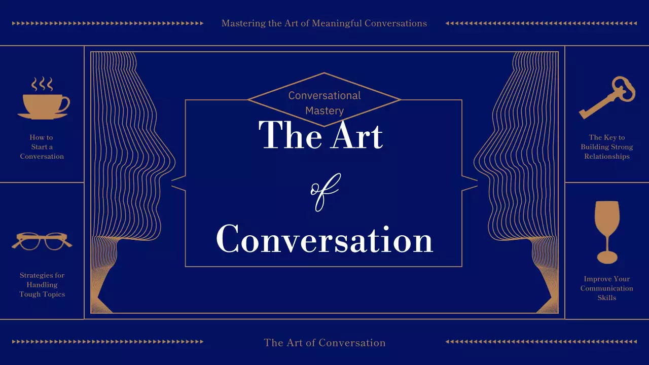 Navy and Beige Conversation of the Day