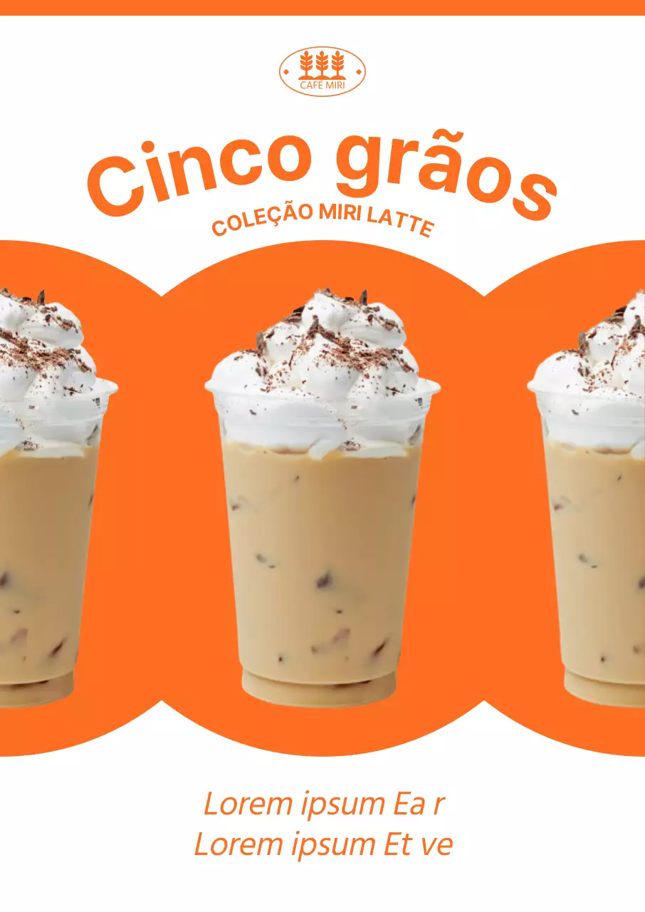 Promover os novos menus de outono com conceitos em laranja vivo