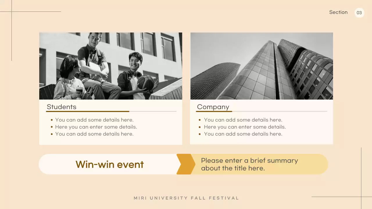 Beige Modern Festival Proposal Presentation