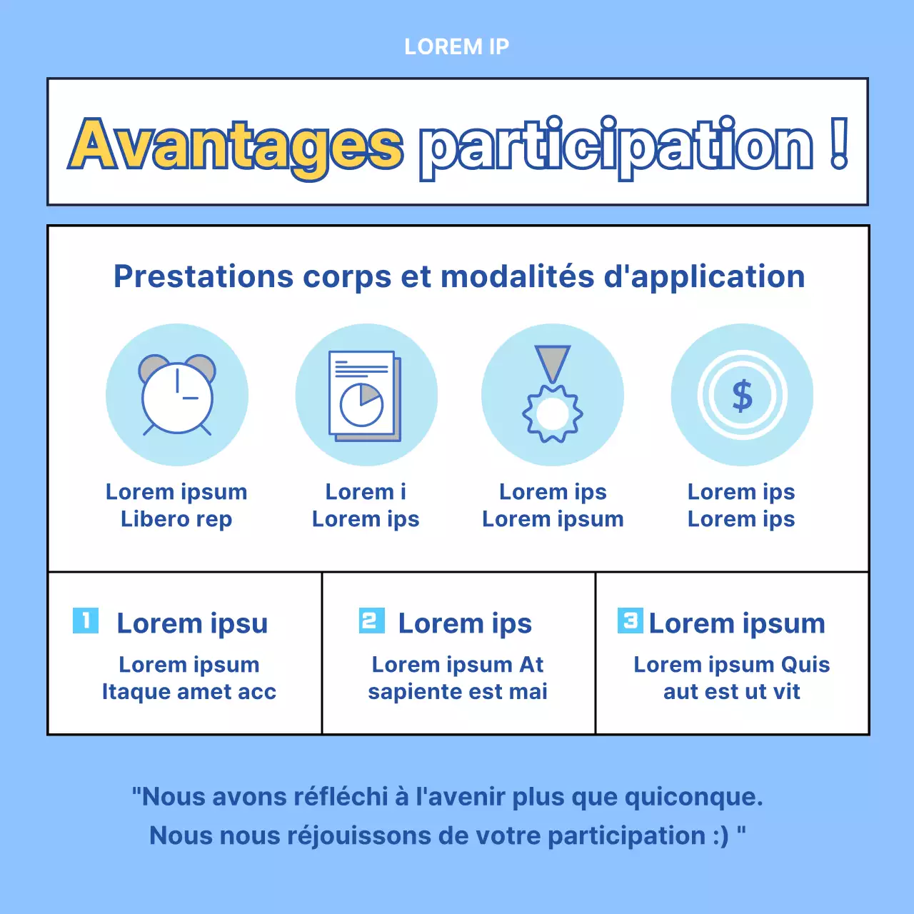 Centre moderne d'orientation des jeunes bleu clair et jaune recrutement par mentorat