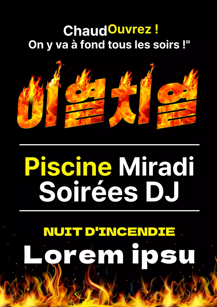 Black Red Intense Party Lounge Club Promotion