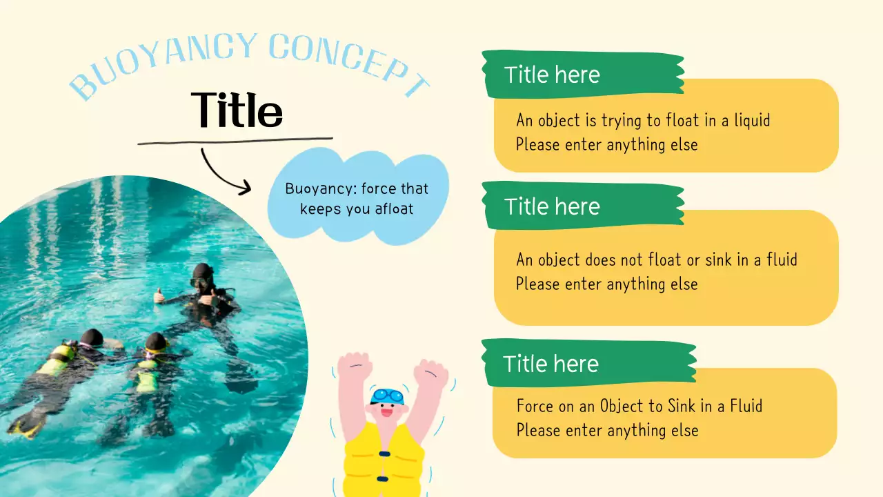 베이지 모던 스쿠버 가이드 프레젠테이션