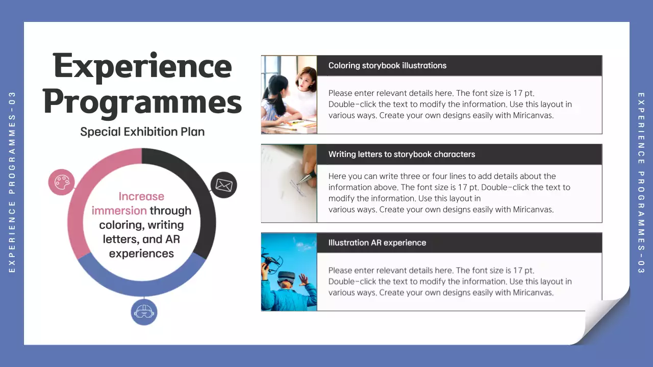 Black and blue simple fairy tale illustrator special exhibition booklet