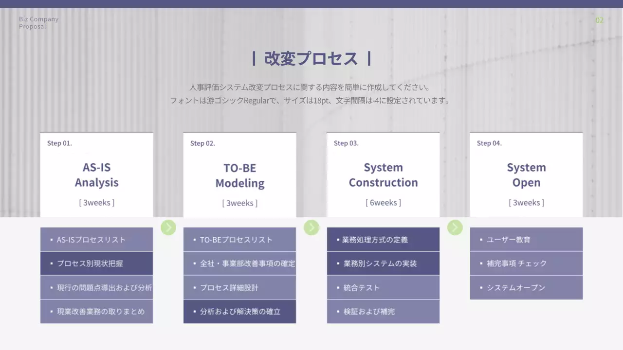 白 シンプル 企画書 提案書 プレゼンテーション