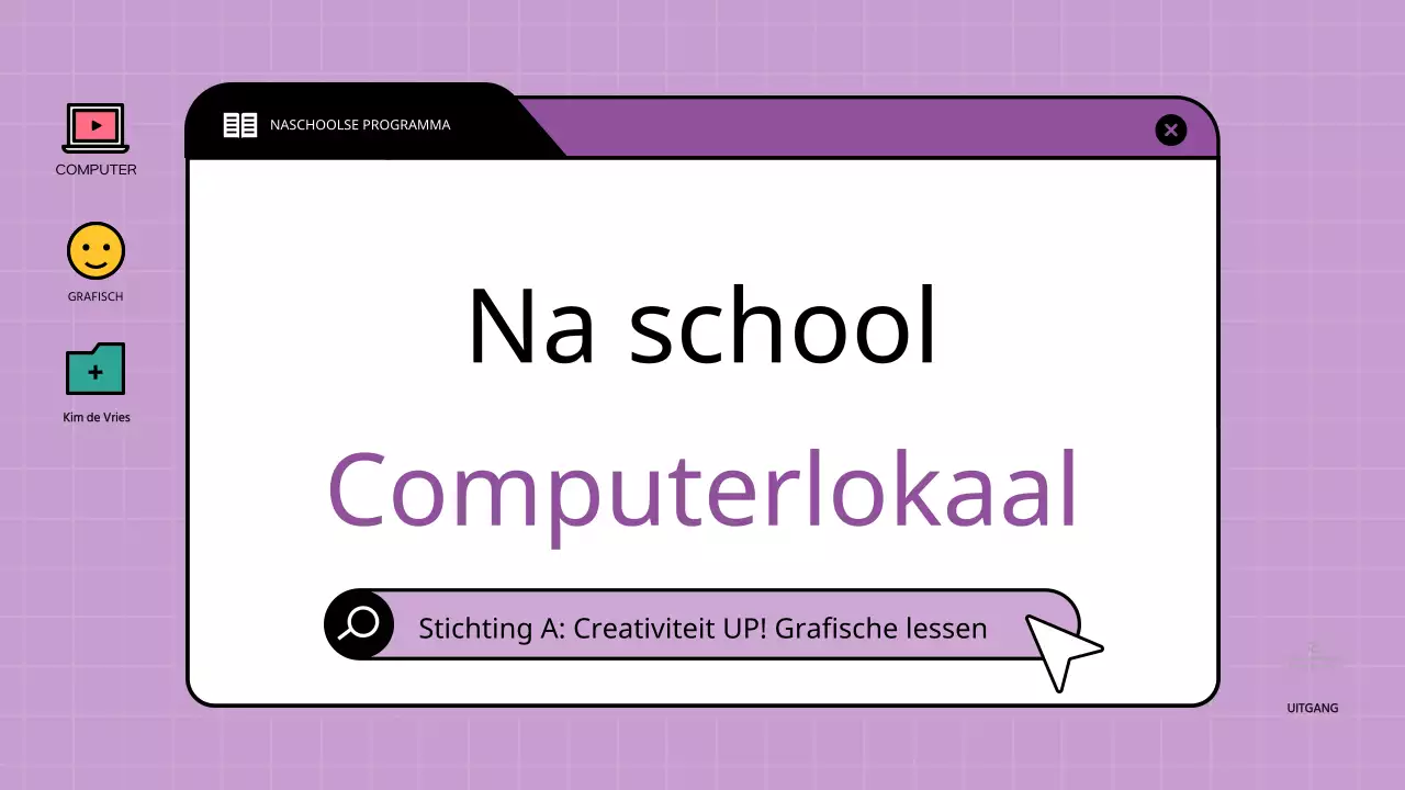 Computer Graphics-lessen in kleurrijke browserframes
