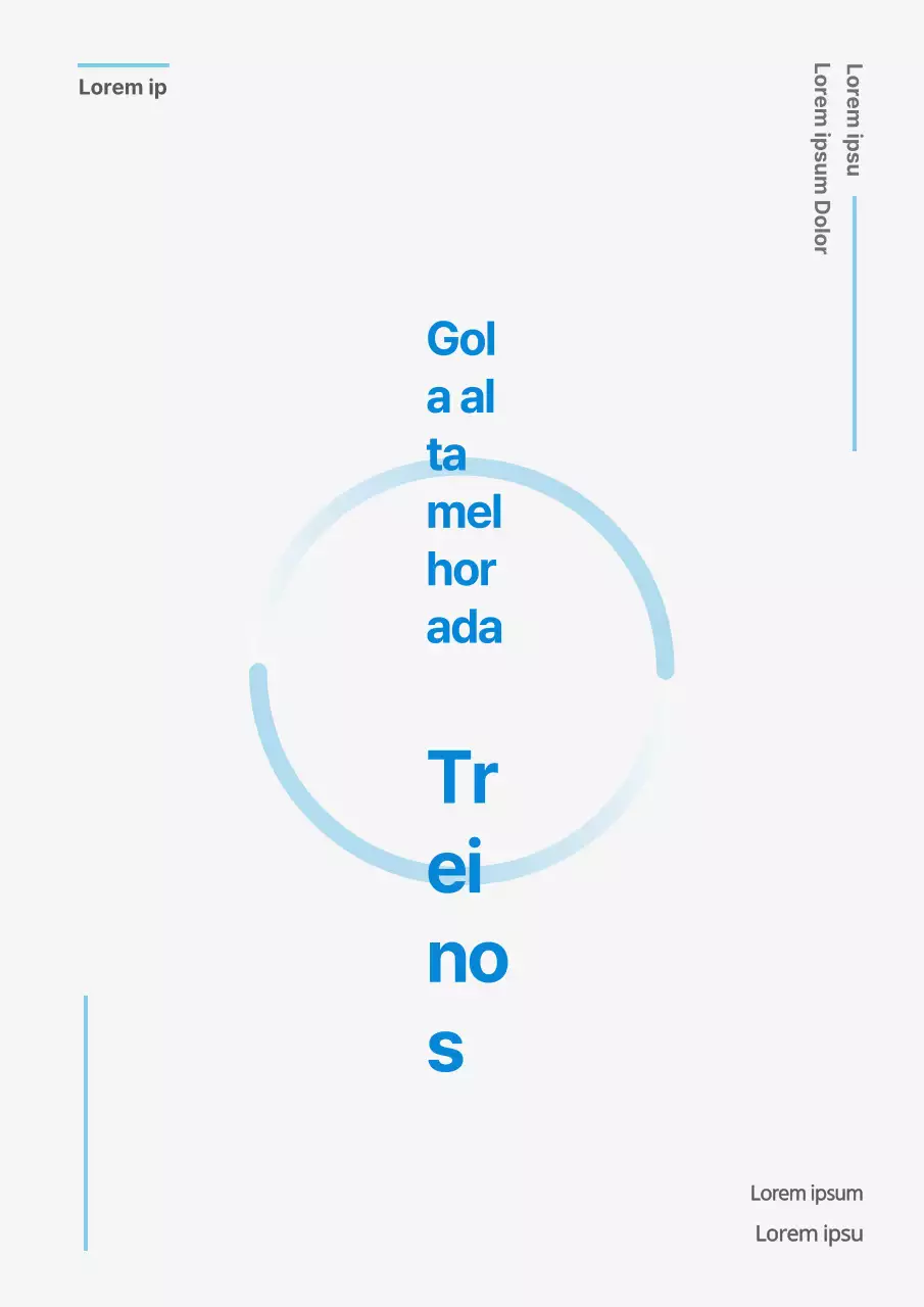 Capa do trabalho de curso universitário azul e branco