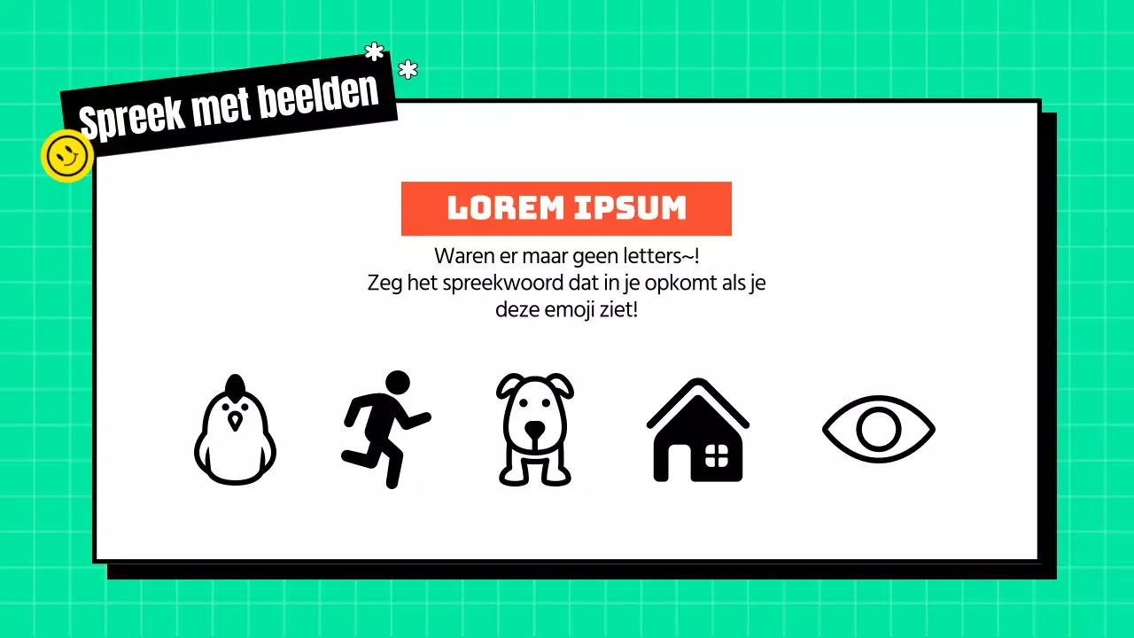 Mint en geel recreatief gokthema