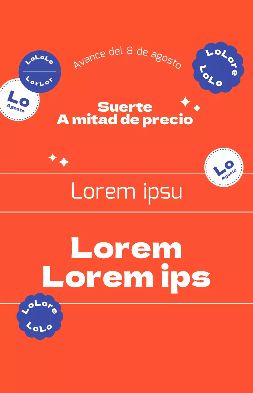 Promociones de descuento con fondo rojo