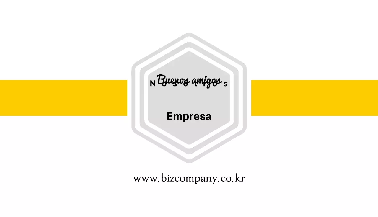 Tarjeta de visita de empresa amarilla