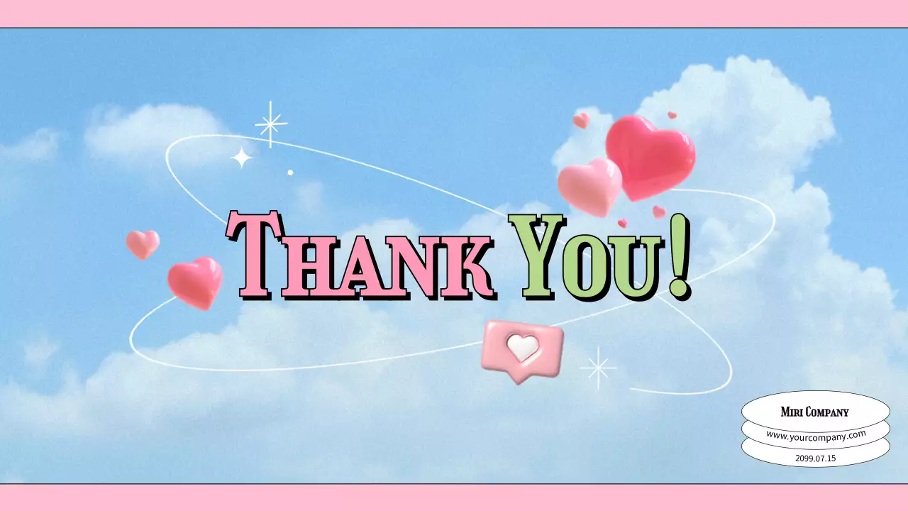 青 かわいい SNS プレゼンテーション